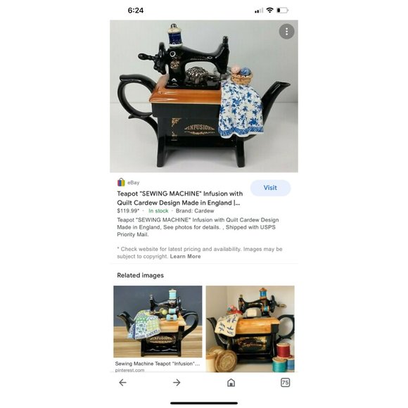 💋 4 FOR $50 / VINTAGE CARDEW INFUSION MINI TEAPOT (MISSING TOP) - Picture 9 of 9